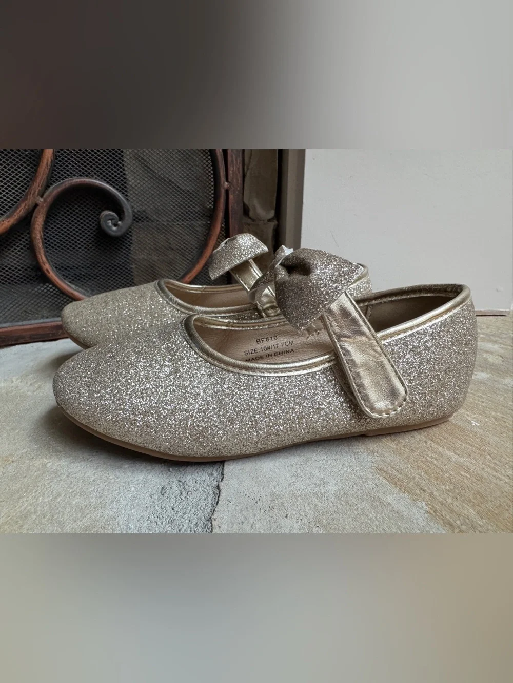 Felix & Flora Toddler Little Girls Dress Shoes Gold Size 10